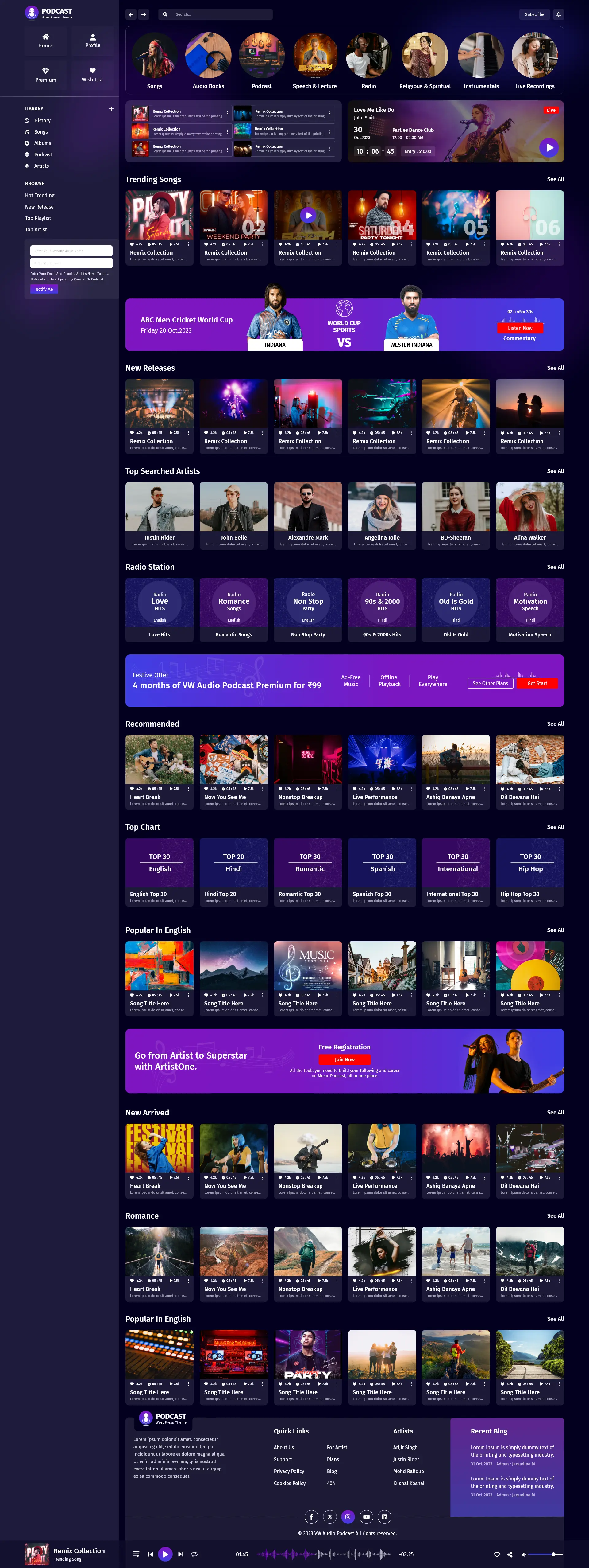 Podcast WordPress Theme (Audio Podcast 2.0) Podcast WordPress Theme (Audio Podcast 2.0)